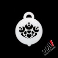 Ooh Stencils P05 - Pochoir Royal Heart Petite
